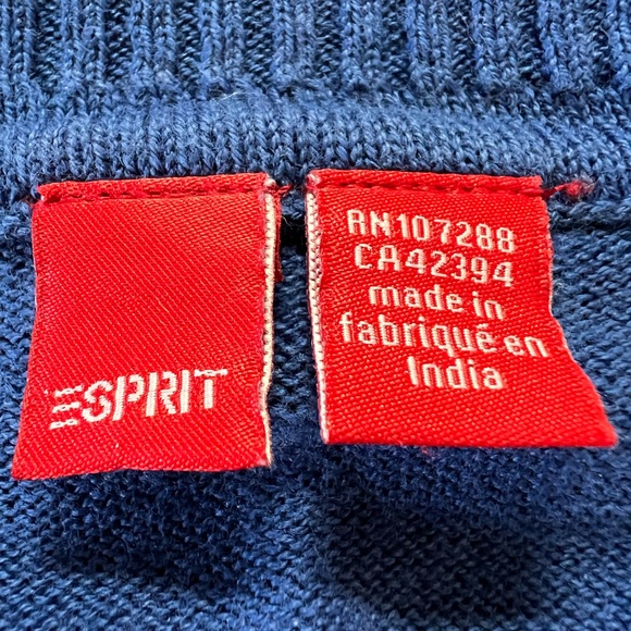 Brand Esprit sweater shrug cropped top cap sleeves size M color Royal - Picture 3 of 8